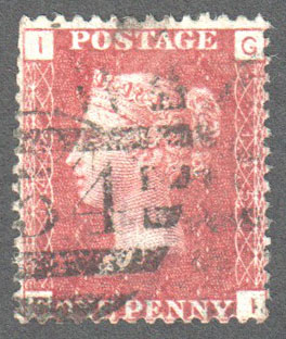Great Britain Scott 33 Used Plate 145 - GI - Click Image to Close